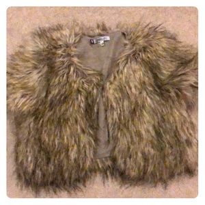 Faux fur vest